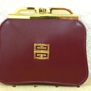 AUTHENTIC Givenchy Burgundy  Wallets with Gold Details